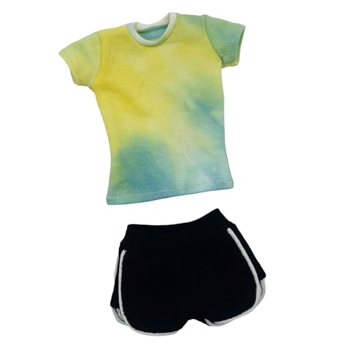 Folpus 1/6 kurzarmes Hemd mit Wanderhosen Sommer Tops Retro Stylish Mode -Shorts für 12 -Zoll -Figuren Accessoires, Gelb Folpus 1/6 kurzarmes Hemd mit Wanderhosen Sommer Tops Retro Stylish Mode -Shorts für 12 -Zoll -Figuren Accessoires, Gelb von Folpus