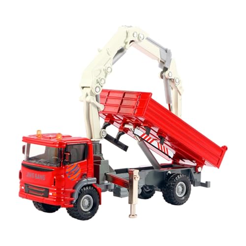 Folpus 1/60 Kran-LKW-Spielzeug, BAU-LKW-Spielzeug, realistisches technisches Auto, technisches Fahrzeugmodell, Valentinstagsgeschenke, Rot Folpus 1/60 Kran-LKW-Spielzeug, BAU-LKW-Spielzeug, realistisches technisches Auto, technisches Fahrzeugmodell, Valentinstagsgeschenke, Rot von Folpus