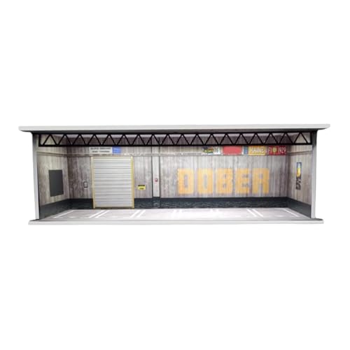 Folpus 1/64 Maßstab Modellauto Vitrine Vitrine Organizer Dekoration Sammler Geschenk Spielzeugauto Aufbewahrungsbox Miniatur Szenenmodell, Style H von Folpus