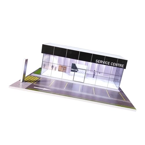 Folpus 1/64 Modellauto-Vitrine, Vitrine, Organizer, Szenario, staubdicht, Mikrolandschaftsdekor, Aufbewahrungsbox für Ornament-Diorama, Servicecenter Folpus 1/64 Modellauto-Vitrine, Vitrine, Organizer, Szenario, staubdicht, Mikrolandschaftsdekor, Aufbewahrungsbox für Ornament-Diorama, Servicecenter von Folpus