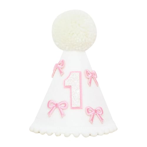 Folpus 1 Geburtstagshut, Geburtstagshut, Outfits, rosa Bow Prinzessin Bogenhut Geburtstag Dekoration Hut für Jungen Mädchen Prinzessin Folpus 1 Geburtstagshut, Geburtstagshut, Outfits, rosa Bow Prinzessin Bogenhut Geburtstag Dekoration Hut für Jungen Mädchen Prinzessin von Folpus