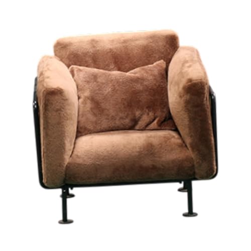 Folpus 1: 6 Dollhouse Sofa Möbel Simulation Zubehör Spielzeug Mini -Modell für Wohnzimmer, Braun von Folpus