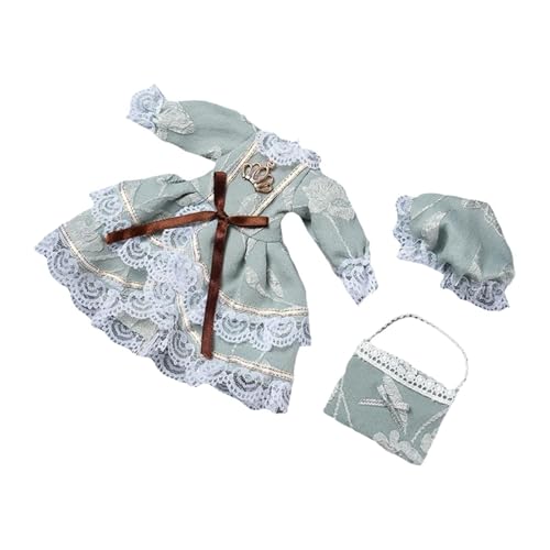 Folpus 1: 6 Dress Set Dress -up -Koordination für Kinder Cosplay -Kostüm Machen Ihre eigenen Puppen, Hellgrün von Folpus