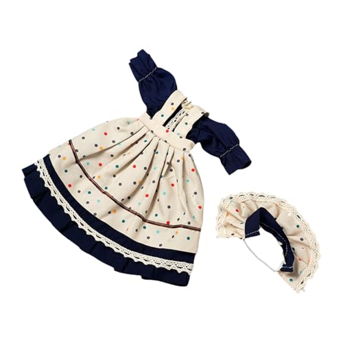 Folpus 1: 6 Dress Set Dress -up -Koordination für Kinder Cosplay -Kostüm Machen Ihre eigenen Puppen, Weiß Blau von Folpus