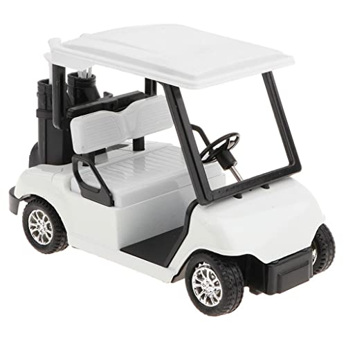 Folpus 1:20 Alloy Pull Back Golf Cart mit Molded Kinderspaßspiel, Weiß von Folpus