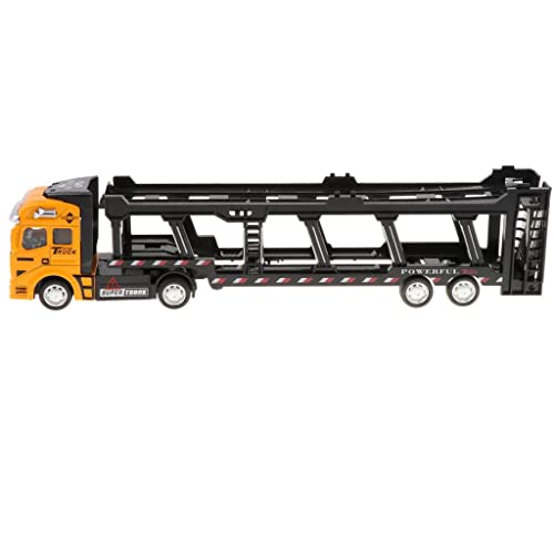 Folpus 1:50 Miniatur Diecast Trailer Truck Modell Kinder Lustiges Spiel, Orange von Folpus