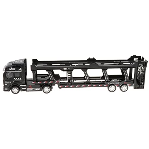 Folpus 1:50 Miniatur Diecast Trailer Truck Modell Kinder Lustiges Spiel, Schwarz von Folpus