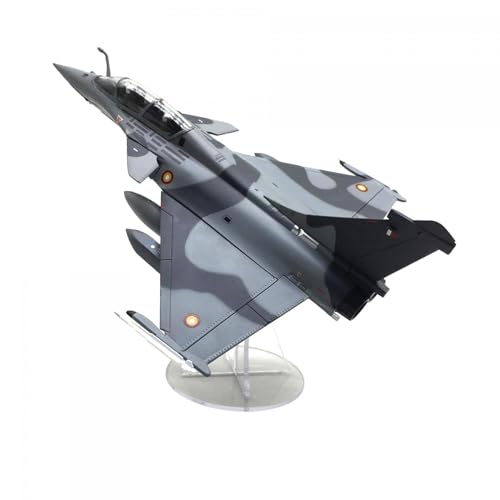 Folpus 1:72 Rafale B-Druckguss-Kampfflugzeugmodell, stimuliertes Flugzeug-Sammlungsmodell, stromlinienförmiger Körper mit Ausstellungssockel für Regalstange von Folpus
