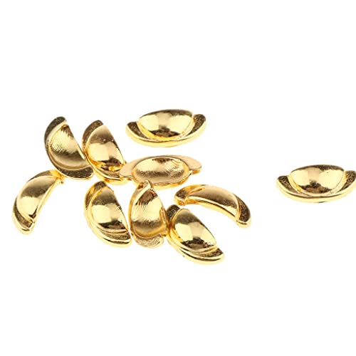 Folpus 10 Stücke 1/6 Hardware Schubladengriff, Puppenhaus Miniatur Spielzeug für Tür/Schubladenzubehör, Golden von Folpus