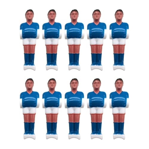 Folpus 10 Stücke Foosball -Männer Ersatz Foosballspieler Fußballspiele Mini -Fußballspieler Figuren, Blau Weiss Folpus 10 Stücke Foosball -Männer Ersatz Foosballspieler Fußballspiele Mini -Fußballspieler Figuren, Blau Weiss von Folpus