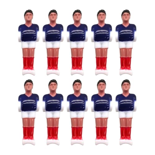 Folpus 10 Stücke Foosball -Männer Ersatz Foosballspieler Fußballspiele Mini -Fußballspieler Figuren, Dunkelblau Weiß Rot Folpus 10 Stücke Foosball -Männer Ersatz Foosballspieler Fußballspiele Mini -Fußballspieler Figuren, Dunkelblau Weiß Rot von Folpus