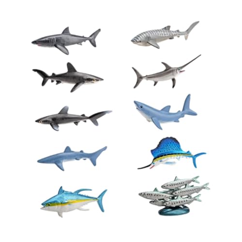 Folpus 10pcs Sea Aniaml Figuren Playset, Marine Animal Model, realistische Tiefsee -Tierfiguren für Partyversorgungsgeschenke Ornamente Folpus 10pcs Sea Aniaml Figuren Playset, Marine Animal Model, realistische Tiefsee -Tierfiguren für Partyversorgungsgeschenke Ornamente von Folpus