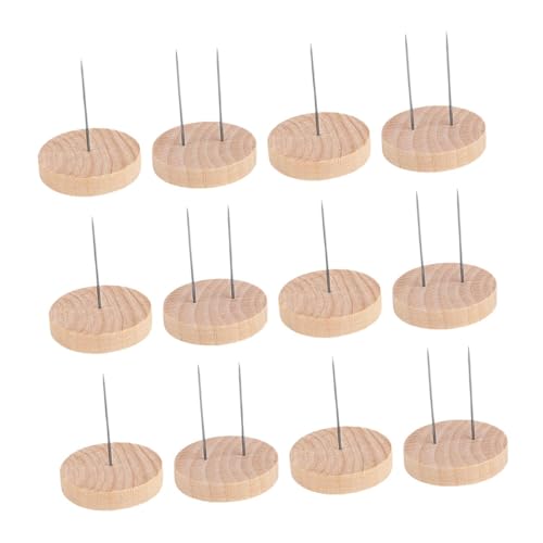 Folpus 12x Häkelpuppe Ständer Holzbasis Puppen -Display -Halter -Lagerregal für Aktionszahlen Puppen von Folpus