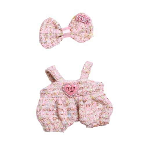 Folpus 15 cm Puppenkleidung Puppen-Hosenträger-Hosen-Outfit Puppen-Miniaturkleidung für Alter 5-7 8-10, Rosa Folpus 15 cm Puppenkleidung Puppen-Hosenträger-Hosen-Outfit Puppen-Miniaturkleidung für Alter 5-7 8-10, Rosa von Folpus