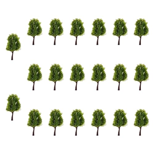 Folpus 20pcs Modellbäume Miniaturbäume Schreibtisch Dekoration tun Spielzeug Spielzeug HO Scale Bäume Architekturbäume für den Baumodell, 4cm von Folpus