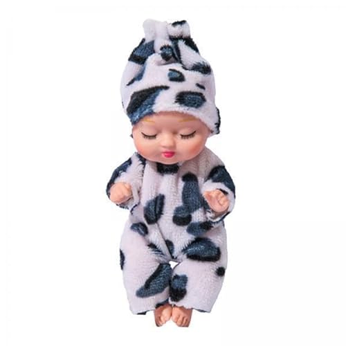 Folpus 2x4 Zoll Puppen Süße Babypuppen Minipuppen mit Kleidung, Mini Schlafpuppen mit Puppenzubehör von Folpus