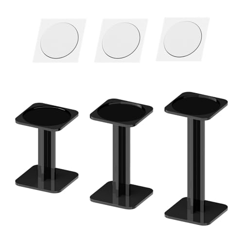 Folpus 3 Stück Acryl Displayständer Halter Lagerung, Flying Miniatures Regal Flights Rack für Kamin Tabletop Studio, Schwarz von Folpus