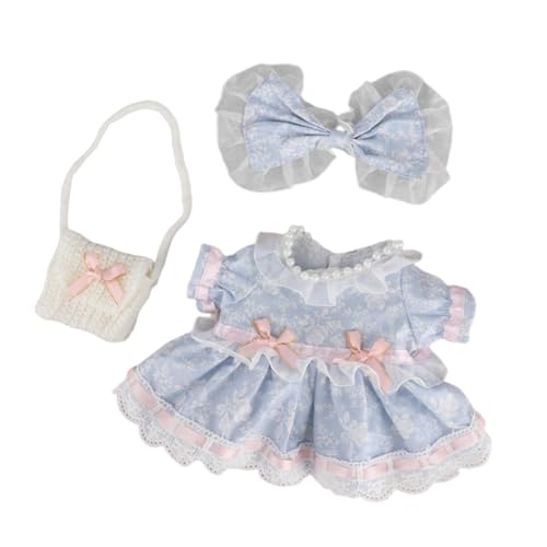 Folpus 3-teiliges ärmelloses Kleid für Plüschpuppen. Machen Sie Ihre eigenen süßen Puppen für kleine Mädchen. Foto-Requisiten. Ankleiden Sie Puppenkleidung von Folpus