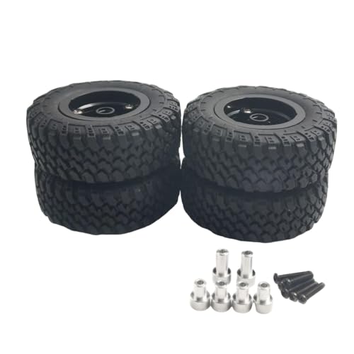 Folpus 4 Stück 1/12 RC-Auto-Radreifen, direkter Ersatz von Teilen, leistungsstarke 74-mm-RC-Ersatzteile, zu installieren für MN82 MN82S von Folpus