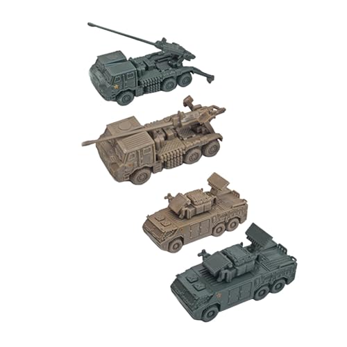 Folpus 4 Stück 1/144 Fahrzeugbausätze Modellbauspielzeug Puzzlespiele für Lernspielzeug Jungen Sammlung Partygeschenke, Style K von Folpus