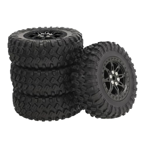 Folpus 4-teilige RC-Autoreifen, Radreifen, Hochleistungs-, robuste Upgrade-Ersatzteile, Ersatz-DIY-Modifikation für 1/16 C24, Schwarz Folpus 4-teilige RC-Autoreifen, Radreifen, Hochleistungs-, robuste Upgrade-Ersatzteile, Ersatz-DIY-Modifikation für 1/16 C24, Schwarz von Folpus