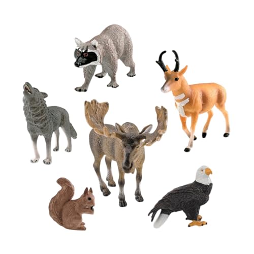 Folpus 6-teiliges Tierfiguren-Spielzeug, Tierfiguren, Mini-Tierspielzeug-Set, Sammlungen, Wildtier-Tiermodell für Kinder und Kinder, Style B Folpus 6-teiliges Tierfiguren-Spielzeug, Tierfiguren, Mini-Tierspielzeug-Set, Sammlungen, Wildtier-Tiermodell für Kinder und Kinder, Style B von Folpus