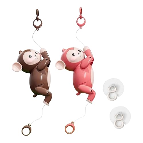 Folpus AFFE Kletterseil Spielzeug Pädagogisches Interaktive Motorik-Fähigkeiten für Kinder ab 2 Jahren, Braun Rosa Folpus AFFE Kletterseil Spielzeug Pädagogisches Interaktive Motorik-Fähigkeiten für Kinder ab 2 Jahren, Braun Rosa von Folpus