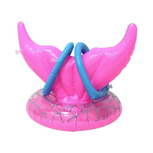 Folpus Aufblasbares Wurfspielset, aufblasbare Meerjungfrau Schwanz Sommer schweben nach Garten, Rosa von Folpus