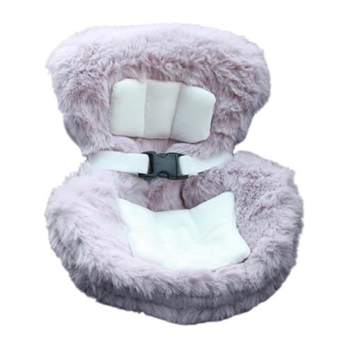 Folpus Autositz für Puppen, süßesfür Auto-Entlüftungsornament, stilvolles Szenendekor, einfache Installation, Plüschpuppe, Mini-Autositz fürfür Autos, Violett von Folpus