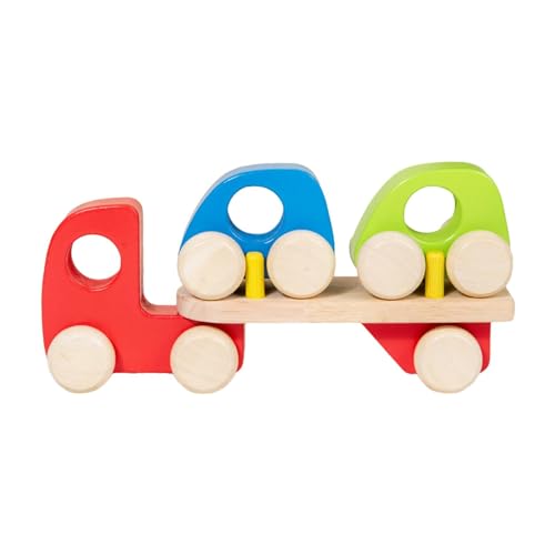 Folpus Baby-Spielzeugfahrzeuge, Holzanhänger, Spielzeug, Holztransporter, Spielzeug, unvollendete Holzautos für Aktivitäten von Folpus