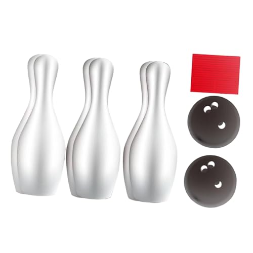 Folpus Bowling-Set für, Outdoor-Sportspiel, Outdoor-Bowling-Spielzeug, Familiensportspielzeug für den Spielplatz, 6 Bowling-pins in Einer Schachtel von Folpus