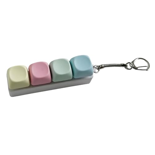 Folpus Bunte Mini 4-Tasten- Zappeln Spielzeug Schlüsselanhänger Zubehör Leichtes Klickspielzeug Folpus Bunte Mini 4-Tasten- Zappeln Spielzeug Schlüsselanhänger Zubehör Leichtes Klickspielzeug von Folpus