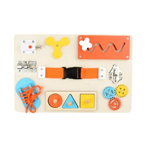 Folpus Busy Board für im Alter von 4–8 Jahren, Reisespielzeug, Kinderentwicklung, Feinmotorik, Lernen, sensorisches Aktivitätsbrett, Jungen und von Folpus