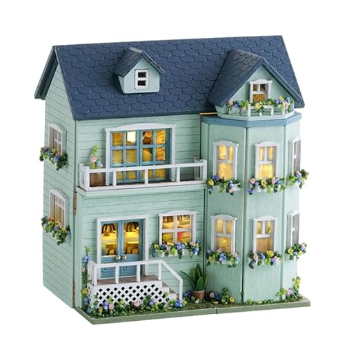 DIY Puppenhaus Miniaturbausätze, Puppenhaus, Handgefertigtes Spielzeug für Jungen, Mädchen, Teenager von Folpus