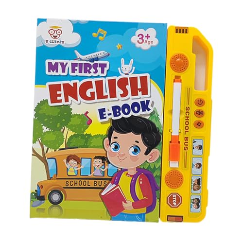 Folpus Englische Wörter Soundbuch Audio Soundbuch Tragbares Vorschul-Lernspielzeug Pädagogisches für Jungen Mädchen Geburtstagsgeschenk von Folpus