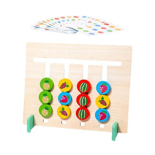 Folpus Farblich passendes Schiebepuzzle, Montessori-Lernspielzeug, Zwei-Spieler-Brettspiele mit 20 Karten für Jungen, Mädchen, Kinderpartybevorzugung, Tier von Folpus