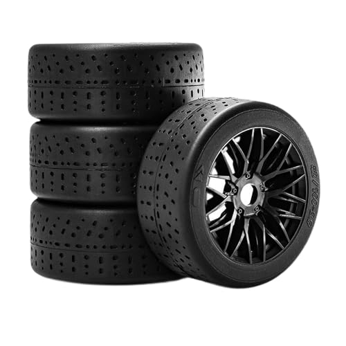 Folpus Felgen-Set für RC Modelle, geeignet für Maßstab 1:7 und 1:8, Schwarz von Folpus