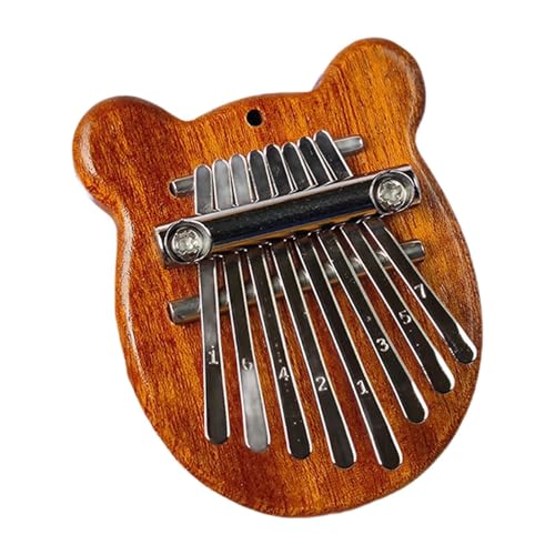 Folpus Fingerklavier, Mini-Daumenklavier, 8 Tasten, Zubehör, tragbares Musikinstrument für Musikliebhaber, Kinder, Anfänger, Ornamente, Geschenk , Bär Folpus Fingerklavier, Mini-Daumenklavier, 8 Tasten, Zubehör, tragbares Musikinstrument für Musikliebhaber, Kinder, Anfänger, Ornamente, Geschenk , Bär von Folpus