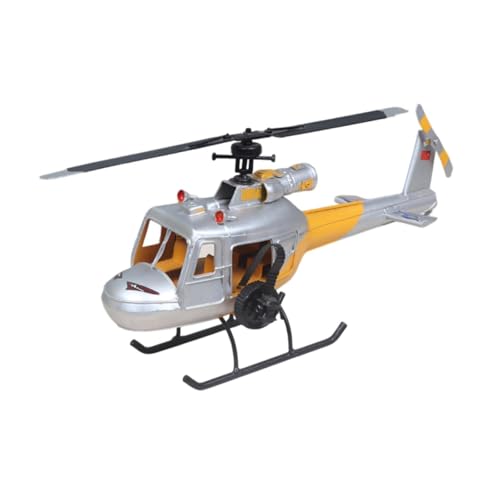 Folpus Flugzeug-Dekoration, TV-Schrank-Ornament, Eisen-Hubschrauber-Display, Luftfahrt-Thema, für Café, Schlafzimmer, TV-Schrank, Büro, Bücherregal, Gelb Folpus Flugzeug-Dekoration, TV-Schrank-Ornament, Eisen-Hubschrauber-Display, Luftfahrt-Thema, für Café, Schlafzimmer, TV-Schrank, Büro, Bücherregal, Gelb von Folpus