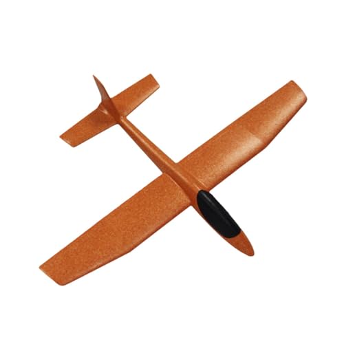 Folpus Flugzeugspielzeug DIY Modifikable Segelflugzeug, Outdoor Flying Hand Start Flugzeug Outdoor Wurfflugzeug für Jungen Kinder Mädchen, Orange von Folpus