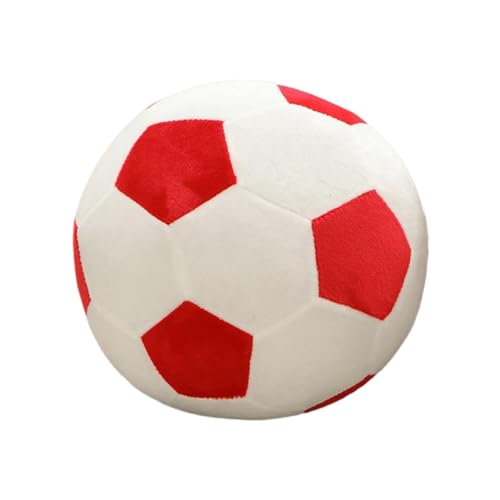 Folpus Fußball Plüschtier, Deko für Zuhause Und Büro, Geschenkidee für Fußballfans, weiß Rot Folpus Fußball Plüschtier, Deko für Zuhause Und Büro, Geschenkidee für Fußballfans, weiß Rot von Folpus