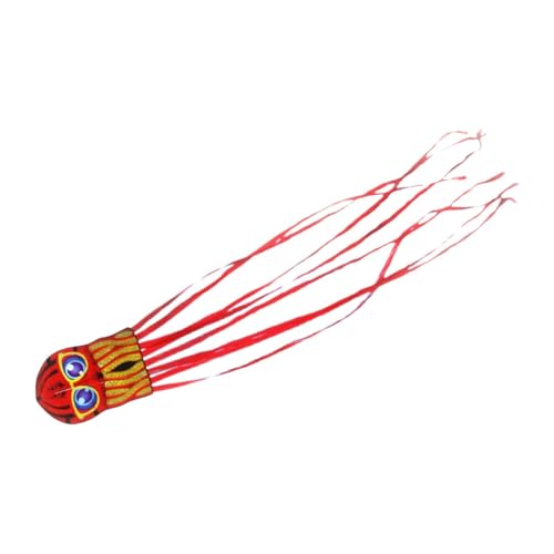 Folpus Große Kite Cartoon Tier Drachen Long Tail Beach Kite fliegen Spiel für Garten, Rot von Folpus