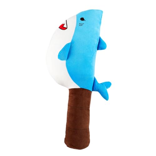 Folpus Haifischplüschspielzeug lebensechte, komfortable Heimdekoration Lustiges Ornament Plüsch gefülltes Tierspielzeug für Wohnzimmer, Blau Folpus Haifischplüschspielzeug lebensechte, komfortable Heimdekoration Lustiges Ornament Plüsch gefülltes Tierspielzeug für Wohnzimmer, Blau von Folpus