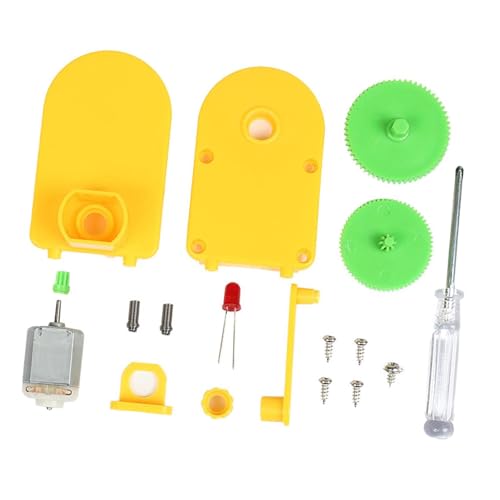 Folpus Handkurbel-Elektrogenerator-Kit, Physik-Experiment, Lernspielzeug, manueller Handkurbelgenerator, Lehrhilfe für von Folpus