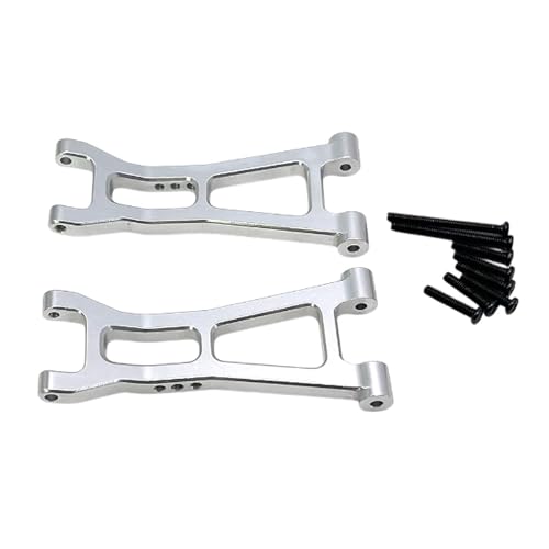 Folpus Heck -Aluminium im hinteren Arm, einfache Installation, robuste, Ersatzteile RC Swing Arm für 16209 16210 1:16 RC -Auto -Upgrade, Argent von Folpus