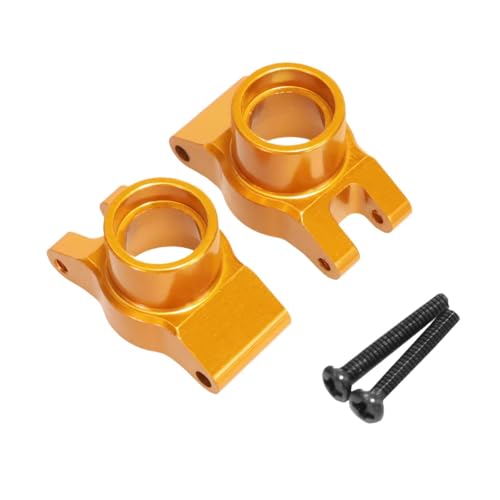 Folpus Hinterachkeltieranträge Hinterachse Sitzverschleiß resistente RC -Reparaturteile für RC -Auto -Upgrade Fernbedienungsauto -Metallarmaturen, Gold von Folpus