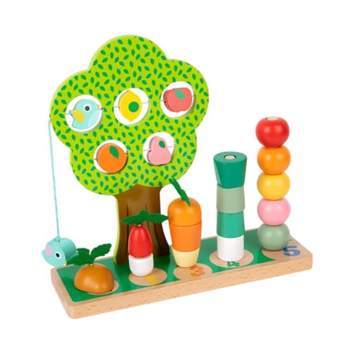 Folpus Hölzerne Form Matching Puzzle Formerkennung Holzform -Stapelspielzeug seit älter als 3+ Jahre alt von Folpus