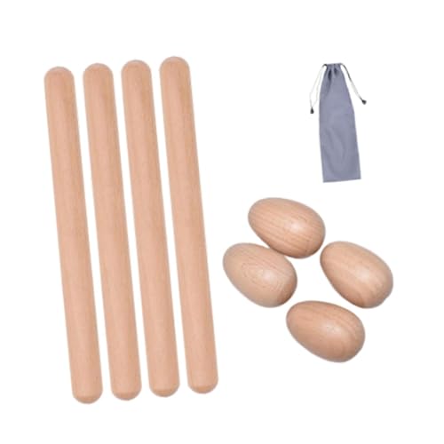 Folpus Holz-Rhythmus-Sticks, Musikpädagogik-Werkzeug, musikalisches Lernspielzeug, -Instrumente, Rhythmus-Spielzeug für Profis, Anfänger , Style B von Folpus