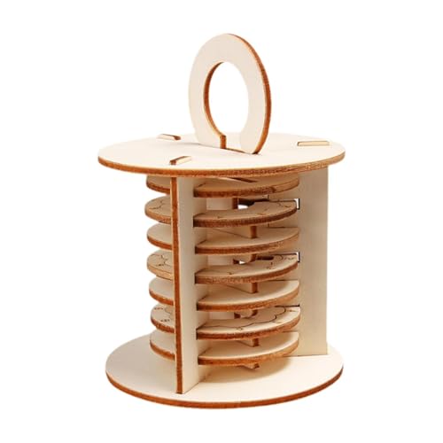 Folpus Holzbaustein-Kit Technologie Spielzeug Zahlenschloss Modell Set Wissenschaft Kit für Sekundarstufe von Folpus