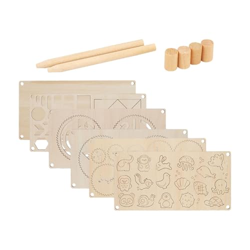 Folpus Holzkognitive Board, Handaugenkoordinationstafel multifunktional für Kinder Folpus Holzkognitive Board, Handaugenkoordinationstafel multifunktional für Kinder von Folpus